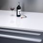 Laminatbordplade Pearl White 28 x 610 x 3650 mm - Resopal