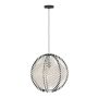 Eglo Waverton pendel E27 sort/hvid Ø48 cm