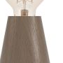 Eglo Asby bordlampe H10cm E27 mørk træ 