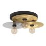 Eglo Lintmill loftlampe E27 sort/messing Ø53 cm