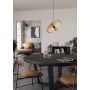 Eglo Lintmill pendel E27 sort/børstet messing Ø40 cm