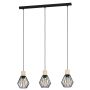 Eglo Palmorla langbordslampe 3xE27 L76cm sort/eg 