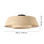 Eglo loftlampe Marford bast Ø50x19 cm
