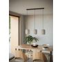 Eglo Belgrave langbordlampe L88cm 3xE27 sort/hvid