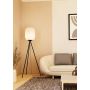 Eglo Belgrave gulvlampe H141,5cm E27 sort/hvid