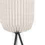 Eglo Belgrave gulvlampe H141,5cm E27 sort/hvid