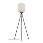 Eglo Belgrave gulvlampe H141,5cm E27 sort/hvid