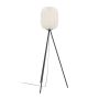 Eglo Belgrave gulvlampe H141,5cm E27 sort/hvid