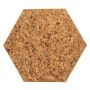 Akustik korkplade sekskantet country 7x300x300 mm - 6 stk. pr. pk. 