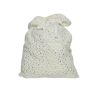 Gavepose blød polyester hvid/guld 70 cm
