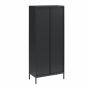 Notio Living skab høj metal/glas sort 800x1860x400 mm