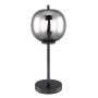 Globo bordlampe Blacky sort/røg E14 40 W 45 cm