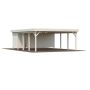 Palmako skur t/carport Karl ubehandlet 10,9 m²