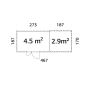 Palmako redskabsskur Leif ubehandlet 4,5+2,9 m²