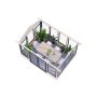 Palmako pavillon Isabella 10,9 m² - flere farver
