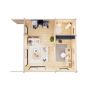 Palmako hytte Cecilia ubehandlet 27,2 m²