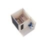 Palmako sauna Sarah ubehandlet 3,8+2,1 m² 