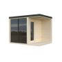 Palmako sauna Sarah ubehandlet 3,8+2,1 m² 