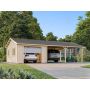 Palmako garage m/ledhejseport Roger 19+33,2 m² - flere farver