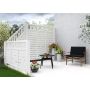 Palmako hegn Helis 1 hvid 180x180 cm
