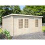 Palmako hytte Ella ubehandlet nordisk gran 13,5 m²