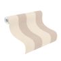 Rasch tapet striber beige/brun