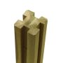 Plus profilstolpe omlimet m/4 spor 9x9x298 cm 