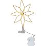 Eglo LED-topstjerne Topsy guld IP44 H30 cm