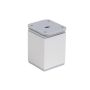 Walteco møbelben 40x40x60-80 mm justerbar plastik optisk alu