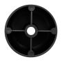 Møbelglider sort plastik Ø40x20 mm