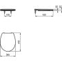 Ideal Standard toiletsæde Eurovit m/SoftClose