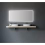 DSK Design LED spejl silver LUNA1600x700x24mm