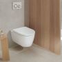 Geberit væghængt toilet iCon KeraTect TurboFlush rimless m/sæde 53 cm