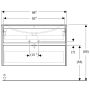 Ifö badmøbelsæt Sense Modern hvid 100 cm
