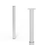 Møbelben justerbar hvid Ø60x700-1100 mm