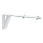 Kirsch vinkel Flexi hvid 10 cm