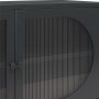 Notio Living skab bred metal/glas sort 1000x640x400 mm