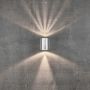 Nordlux LED væglampe Canto 2 galv. stål 2x5 W 10,4 cm 