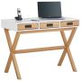 Notio Living Paulo skrivebord skuffer hvid/eg
