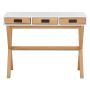 Notio Living Paulo skrivebord skuffer hvid/eg