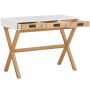 Notio Living Paulo skrivebord skuffer hvid/eg