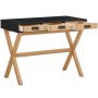 Notio Living Paulo skrivebord 3 skuffer sort/eg