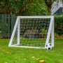 Homegoal fodboldmål Pro Micro hvid træ 125x100 cm