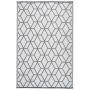 Garden Life tæppe Costa Rica inde/ude sort hvid 186x119,5 cm