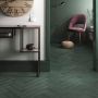Gulv-/vægflise Ajour sildeben Teal Green 9,2x36,8 cm 0,65 m²