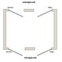 Swedoor glasdør Style SP12 m/12 felter hvid 725x2040 mm 8x21