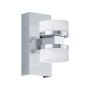 Eglo væglampe Romendo krom/hvid LED dæmpbar 2x7W 16 cm