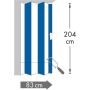 Marley foldedør Rapido hvid 2040x830 mm 
