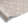 Julegavepapir beige m/dyremotiver 5 m