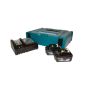 Makita batteripakke 2x 4,0 Ah batteri + 18v lader